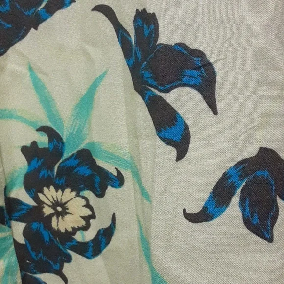 Volcom Green And Blue Hawaiian Shirt. Size Medium. New With Tags. - Picture 3 of 10